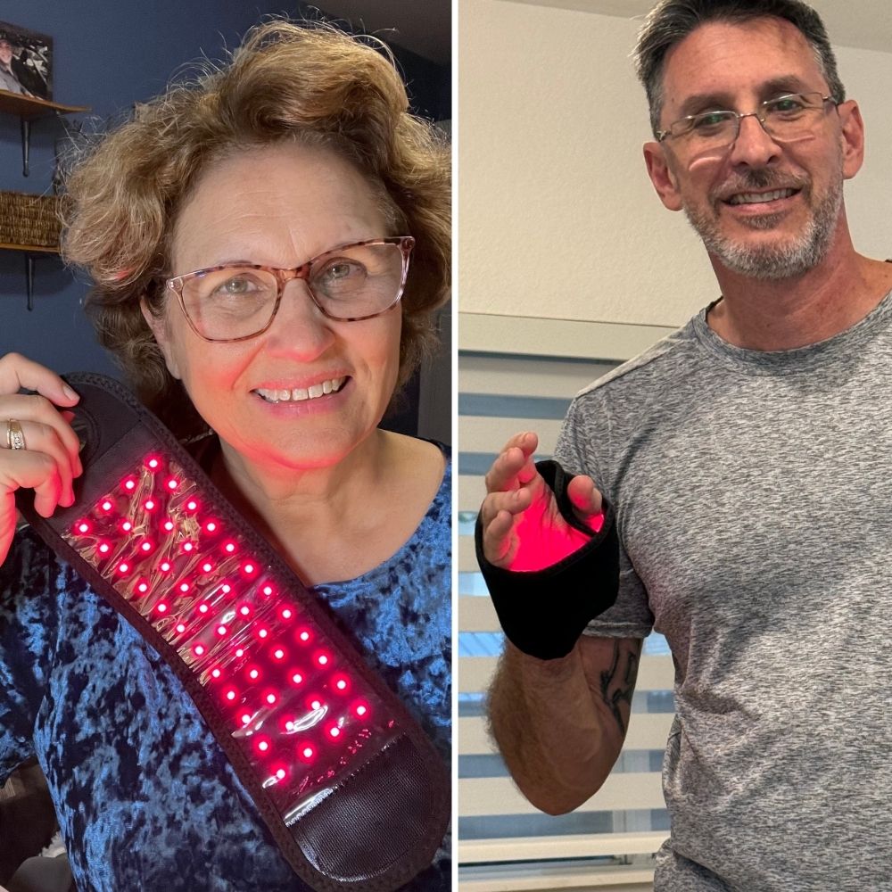 شريط العلاج بالضوء الأحمر لليد