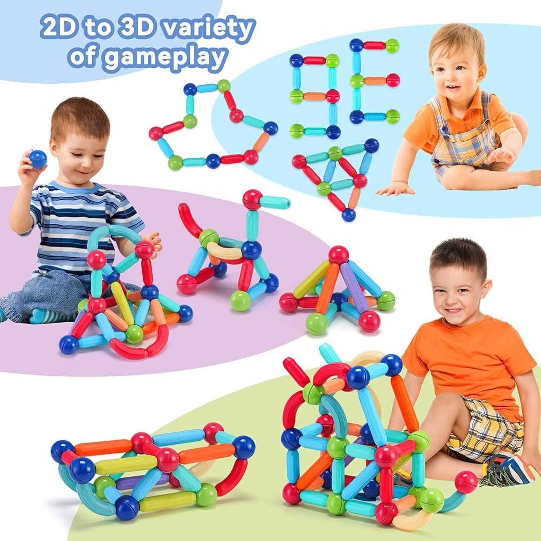 42 pcs Magnetic Building Sticks