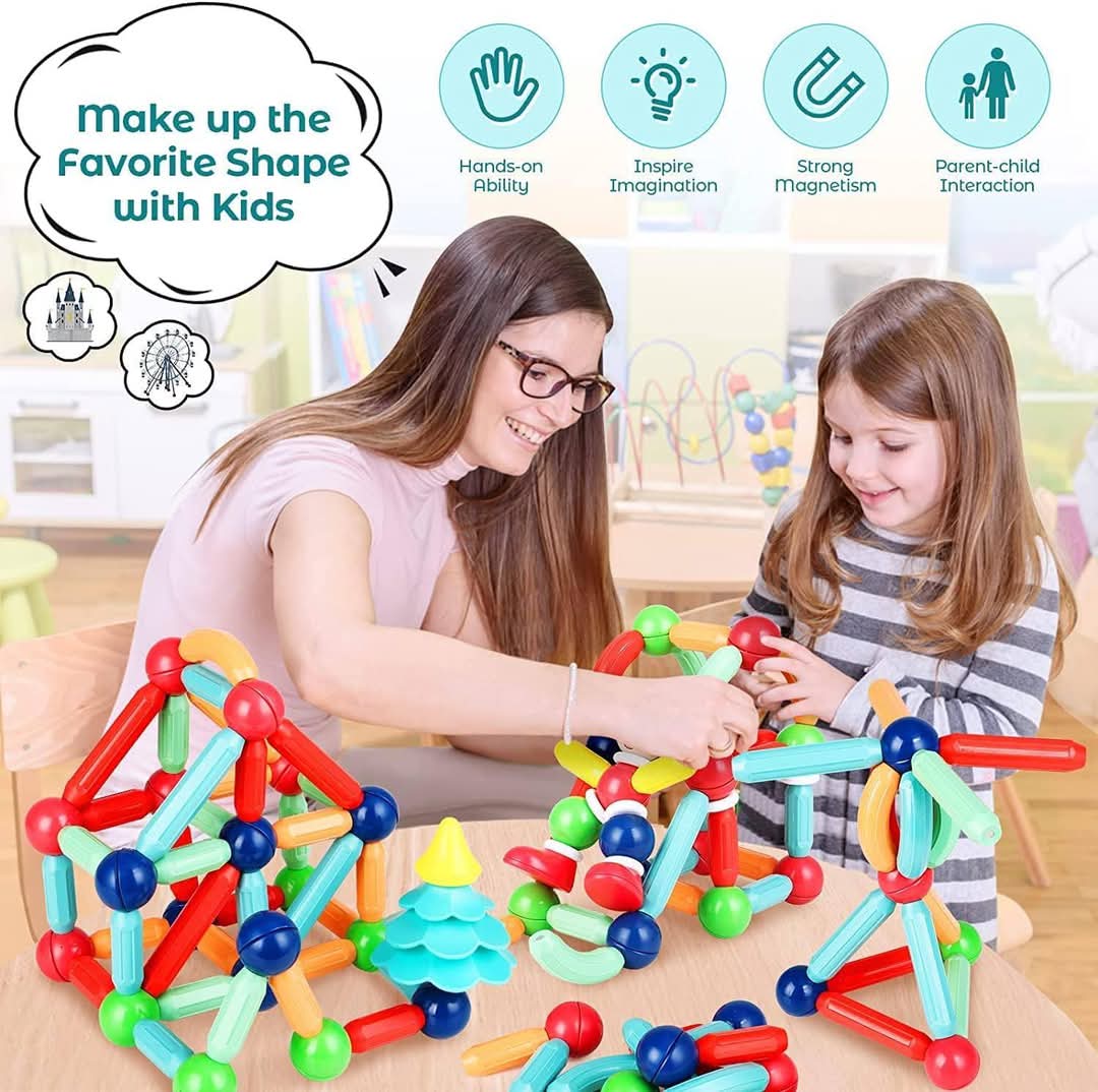 42 pcs Magnetic Building Sticks
